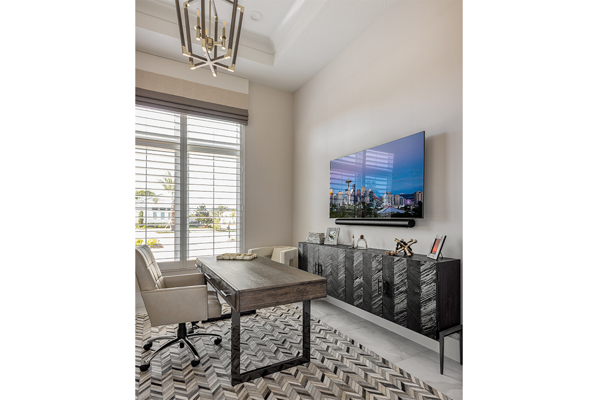 Gardenia III in The Lake Club-2 / Sarasota, FL / Home Office by Pizzazz Interiors