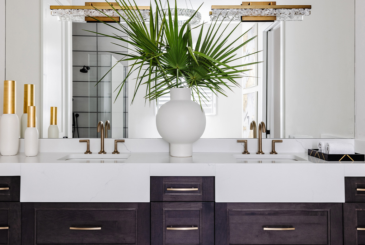 Sterling III Model in The Lake Club / Sarasota, FL / Master Bath Vanity by Pizzazz Interiors